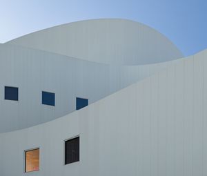 Preview wallpaper building, facade, windows, architecture, white