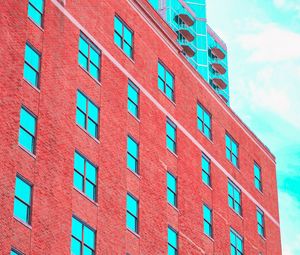 Preview wallpaper building, facade, windows, brick