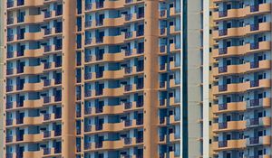 Preview wallpaper building, facade, windows, apartments