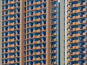 Preview wallpaper building, facade, windows, apartments