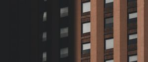 Preview wallpaper building, facade, windows, dark