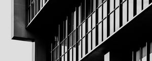 Preview wallpaper building, facade, windows, bw