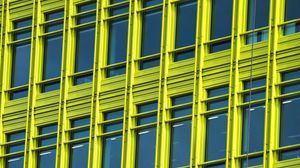 Preview wallpaper building, facade, windows, architecture, green