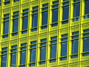 Preview wallpaper building, facade, windows, architecture, green