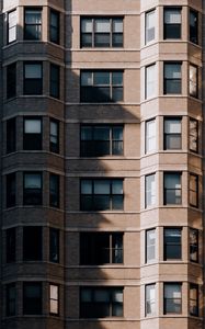 Preview wallpaper building, facade, windows, architecture, shadow