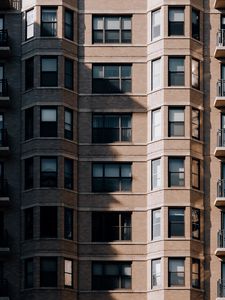 Preview wallpaper building, facade, windows, architecture, shadow