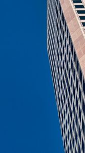 Preview wallpaper building, facade, windows, architecture, minimalism, blue