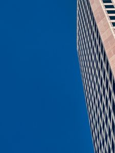 Preview wallpaper building, facade, windows, architecture, minimalism, blue