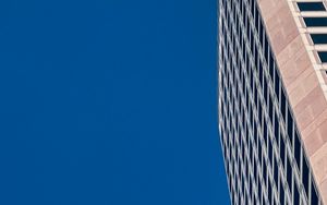 Preview wallpaper building, facade, windows, architecture, minimalism, blue