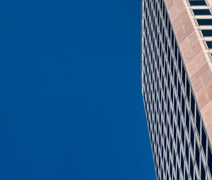 Preview wallpaper building, facade, windows, architecture, minimalism, blue