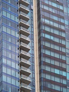 Preview wallpaper building, facade, windows, architecture, glass