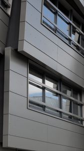 Preview wallpaper building, facade, windows, edges, gray