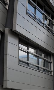 Preview wallpaper building, facade, windows, edges, gray