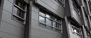 Preview wallpaper building, facade, windows, edges, gray