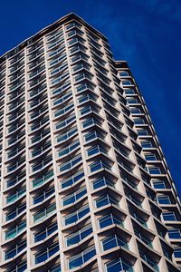 Preview wallpaper building, facade, windows, sky, blue