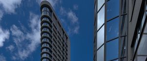 Preview wallpaper building, facade, windows, glass, sky
