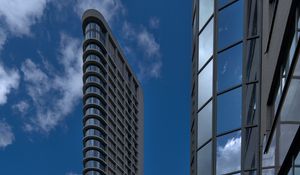 Preview wallpaper building, facade, windows, glass, sky