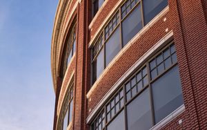 Preview wallpaper building, facade, windows, glass, bricks
