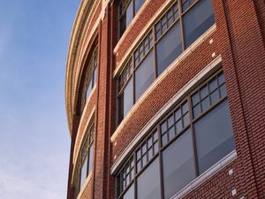 Preview wallpaper building, facade, windows, glass, bricks