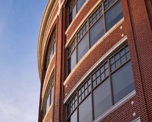 Preview wallpaper building, facade, windows, glass, bricks