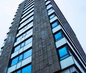 Preview wallpaper building, facade, windows, bottom view