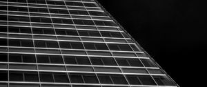 Preview wallpaper building, facade, windows, black and white