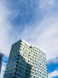 Preview wallpaper building, facade, windows, architecture, shadow, sky