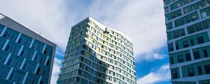 Preview wallpaper building, facade, windows, architecture, shadow, sky