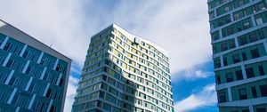 Preview wallpaper building, facade, windows, architecture, shadow, sky