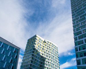Preview wallpaper building, facade, windows, architecture, shadow, sky