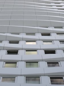 Preview wallpaper building, facade, windows, relief, architecture, white