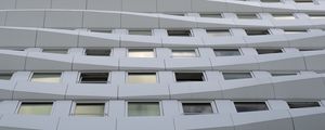 Preview wallpaper building, facade, windows, relief, architecture, white