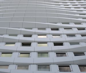 Preview wallpaper building, facade, windows, relief, architecture, white