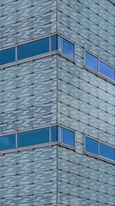 Preview wallpaper building, facade, windows, blue
