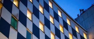 Preview wallpaper building, facade, windows, light, architecture