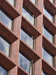 Preview wallpaper building, facade, windows, bricks