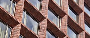 Preview wallpaper building, facade, windows, bricks