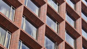 Preview wallpaper building, facade, windows, bricks