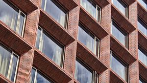 Preview wallpaper building, facade, windows, bricks