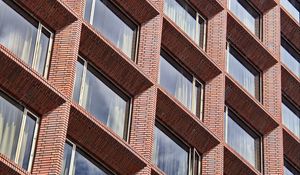 Preview wallpaper building, facade, windows, bricks