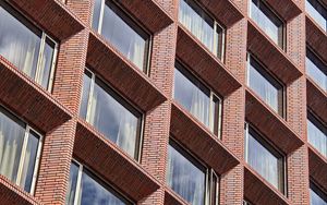 Preview wallpaper building, facade, windows, bricks