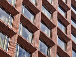 Preview wallpaper building, facade, windows, bricks