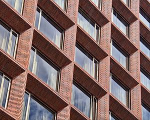 Preview wallpaper building, facade, windows, bricks