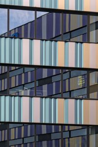 Preview wallpaper building, facade, windows, stripes