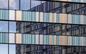 Preview wallpaper building, facade, windows, stripes