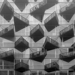 Preview wallpaper building, floors, facade, architecture, bw