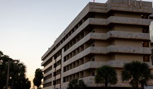 Preview wallpaper building, floors, facade, tree