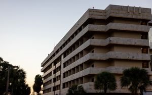 Preview wallpaper building, floors, facade, tree