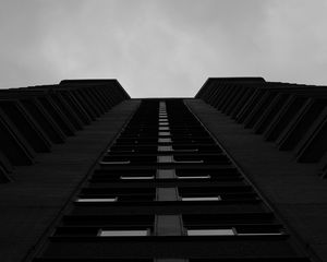Preview wallpaper building, floors, windows, facade, dark