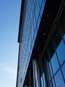 Preview wallpaper building, glass, architecture, construction, bottom view